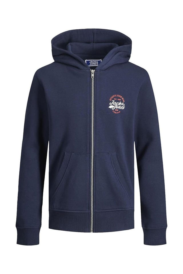jack & jones Jack & Jones Men's Junior 2 Pcs Sweat Zip Hoodie Set Navy/Pink Blazer in Navy - 2
