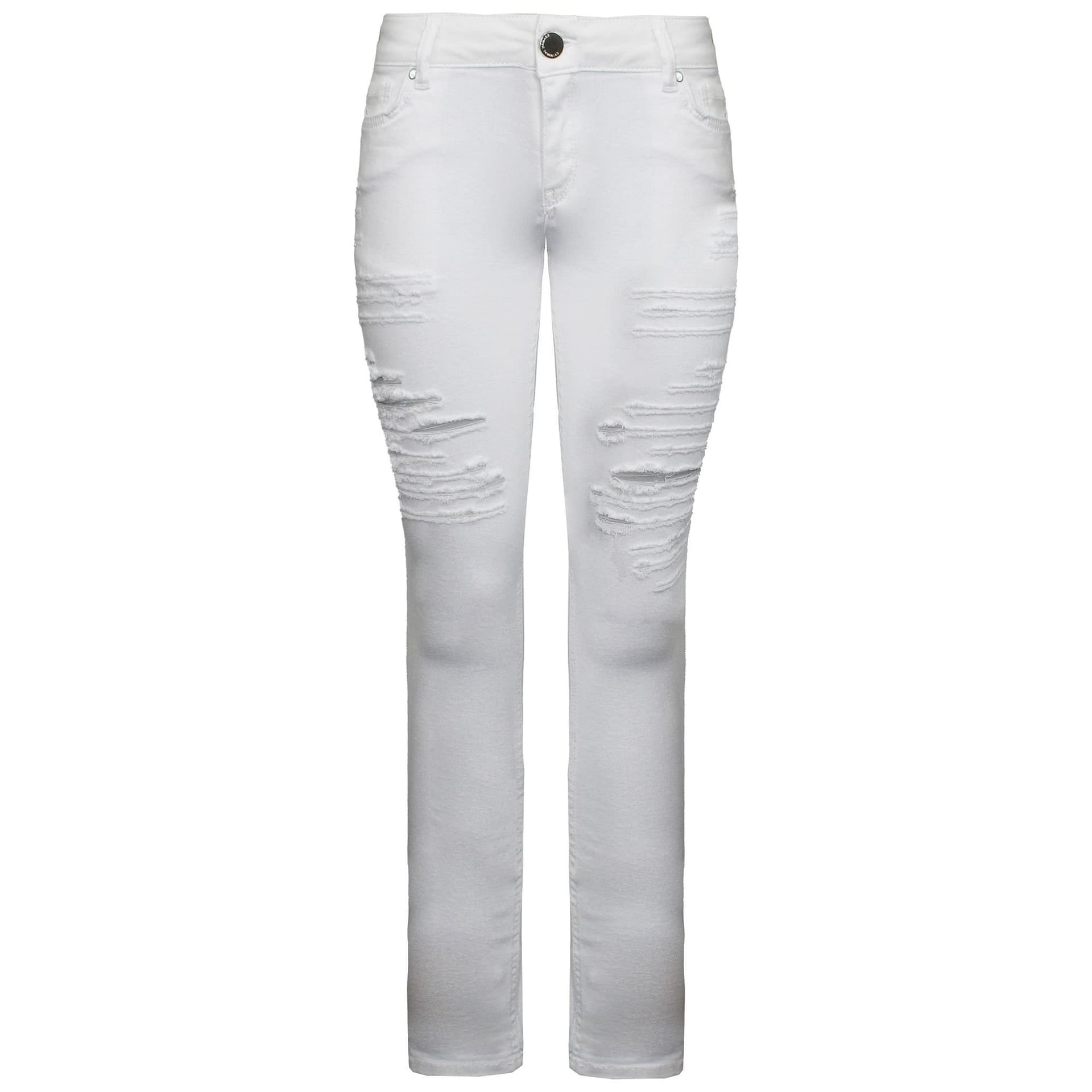 Criminal Damage Criminal Damage Men's White Cotton Jeans