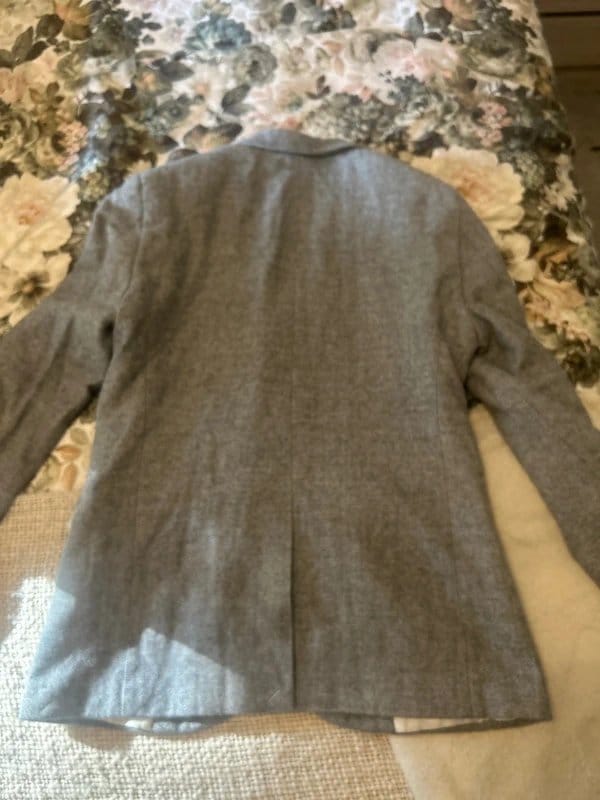 New Look Men's Grey Wool Suit Jacket