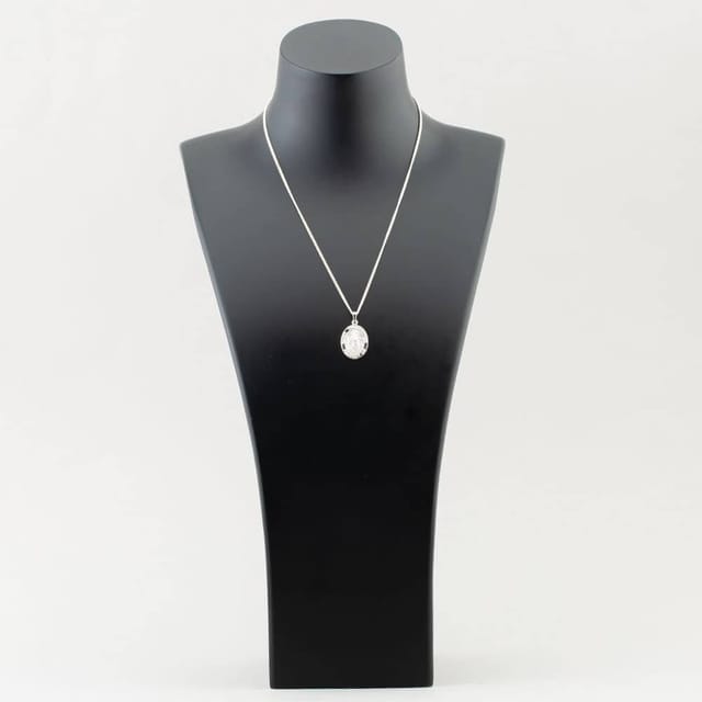 T.H.Baker T.H.Baker Women's Sterling Silver Oval St Christopher Pendant P30-8046-SC1518 - 2