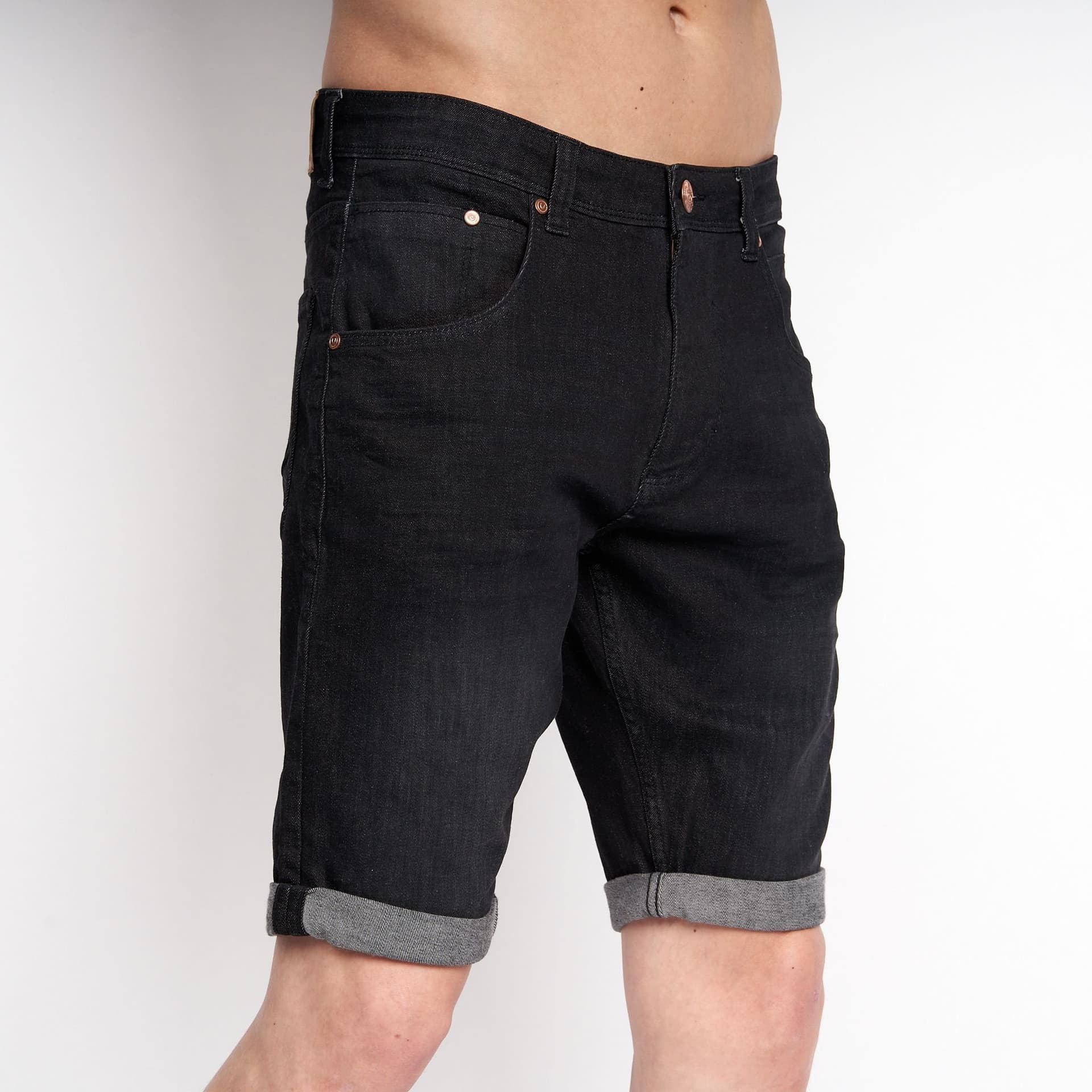 Duck&Cover Duck&Cover Men's Mustone Denim Shorts in Black