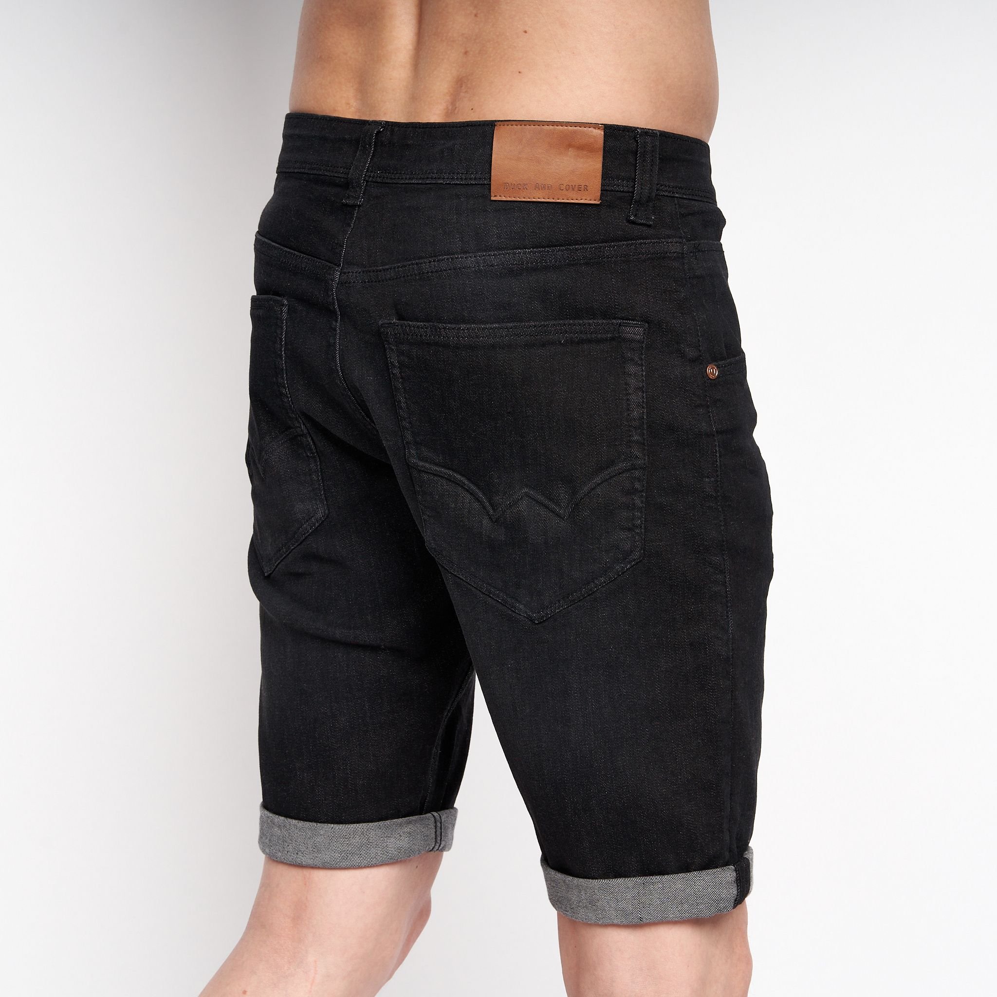 Duck&Cover Duck&Cover Men's Mustone Denim Shorts in Black - 3