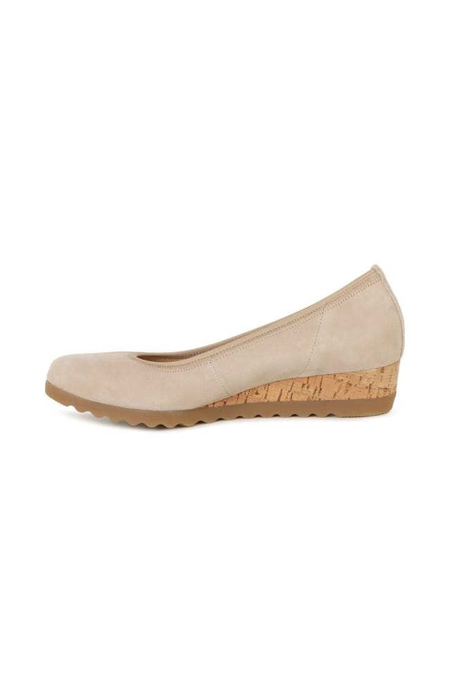 Gabor Gabor Women's 'Epworth' Low Wedge Heeled Shoes in Light Beige - 2