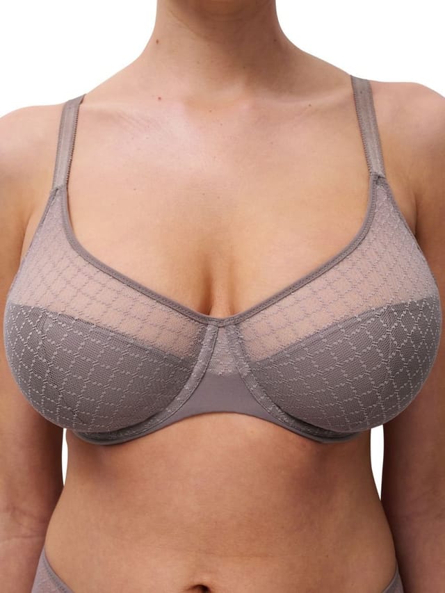 Chantelle Chantelle Women's Norah Chic Covering Moulded Bra in Grey - 3