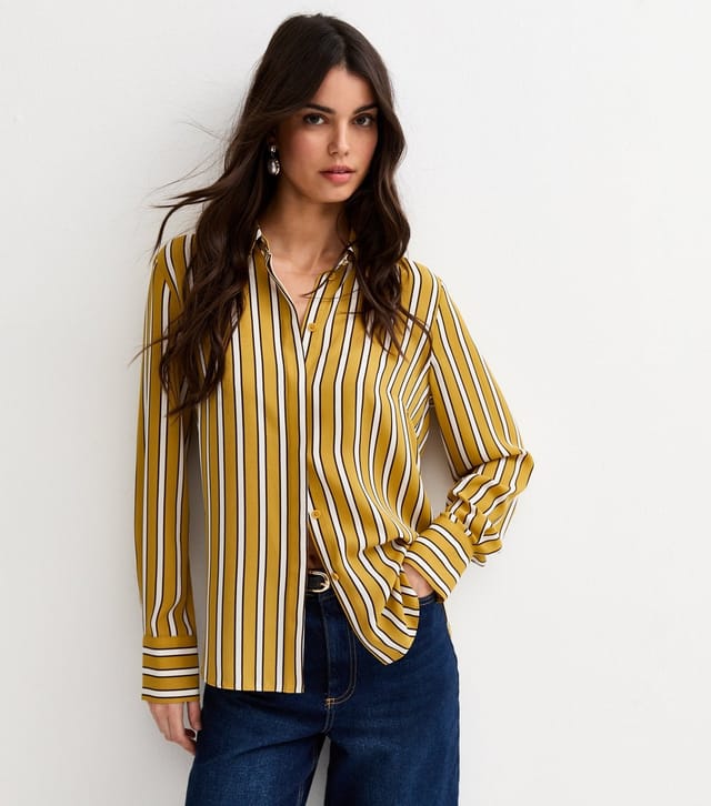 New Look Women's Green Striped Claire Shirt New Look - 2