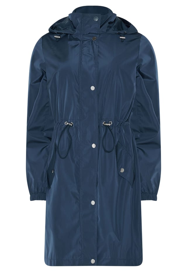 M&Co M&Co Women's Rain Jacket in Mid Navy - 2