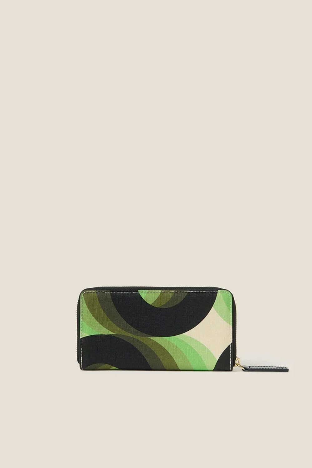 Orla Kiely Orla Kiely Women's Forget Me Not Wallet - Rolling Waves Electra in Green - 4