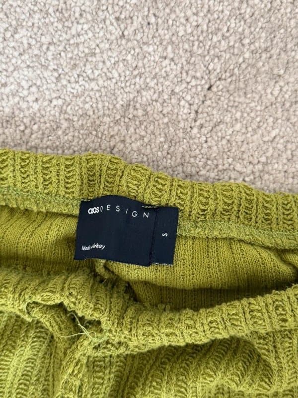 ASOS Design ASOS Green crochet trousers