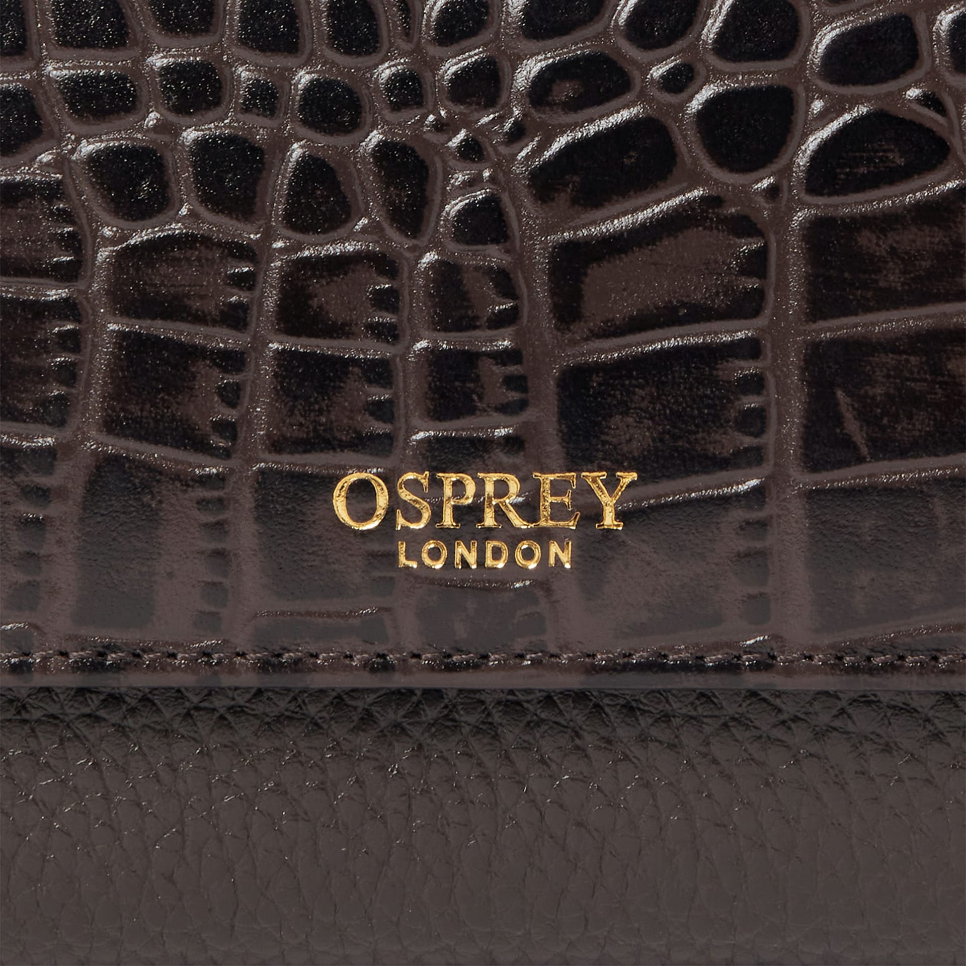 OSPREY LONDON OSPREY LONDON Women's The Kellie Leather Matinee Purse in Chocolate - 4