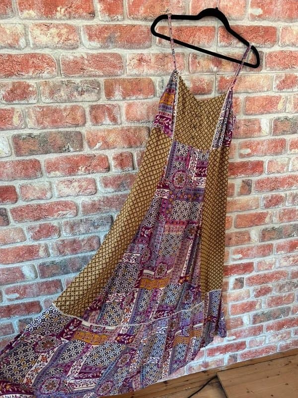 TU Long Multicoloured Floaty Boho Cotton Dress