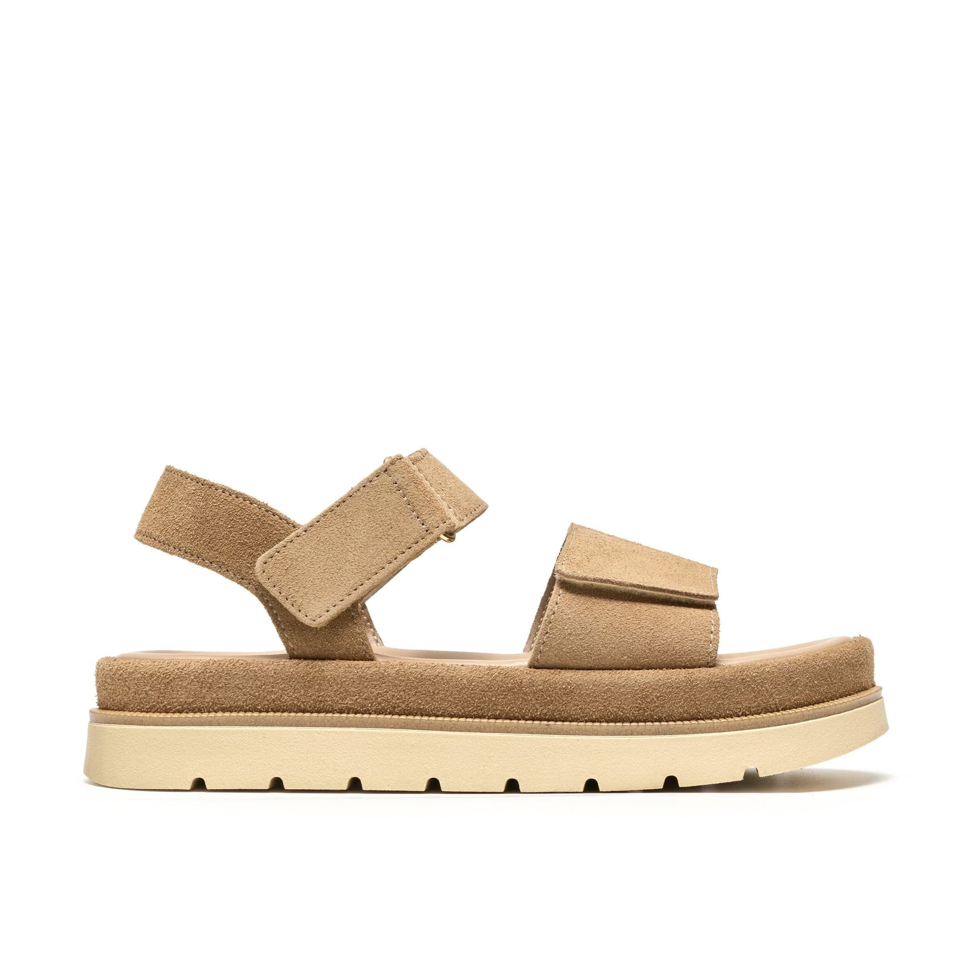 Clarks Clarks Beige Suede Strap Sandals