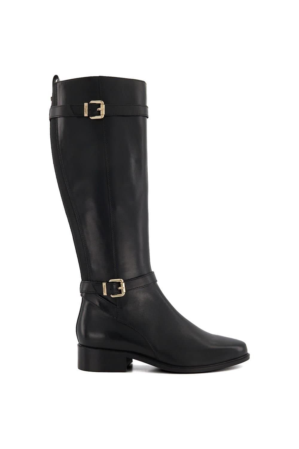 Dune London Dune London Women's 'Tepi' Leather Knee High Boots in Black