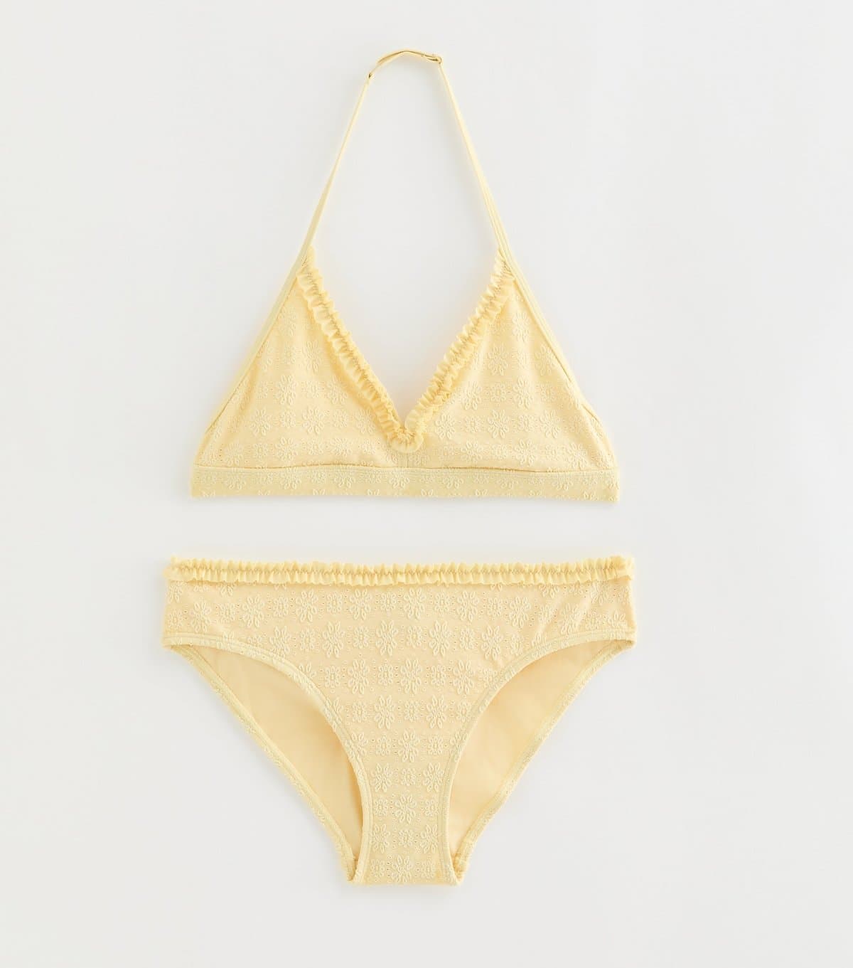 New Look New Look Light Yellow Floral Bikini Set