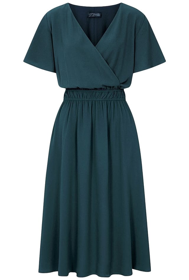 Hot Squash Hot Squash Women's Chiffon Midi Dress in Teal - 3
