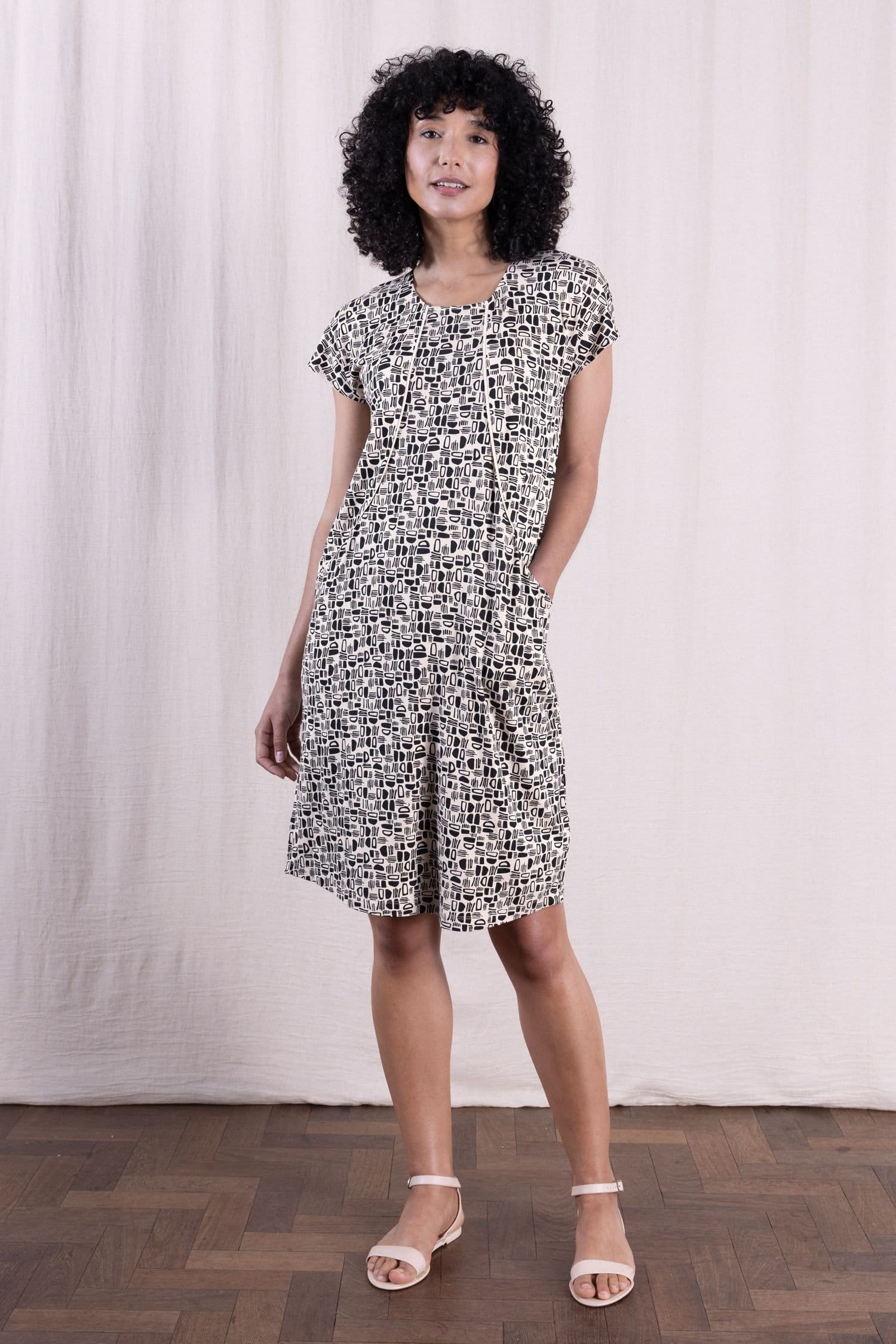 Nomads Clothing Black Seamed Tunic Dress