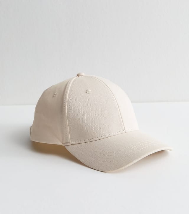 New Look Stone Topstitched Cap New Look - 2