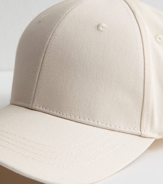 New Look Stone Topstitched Cap New Look - 3