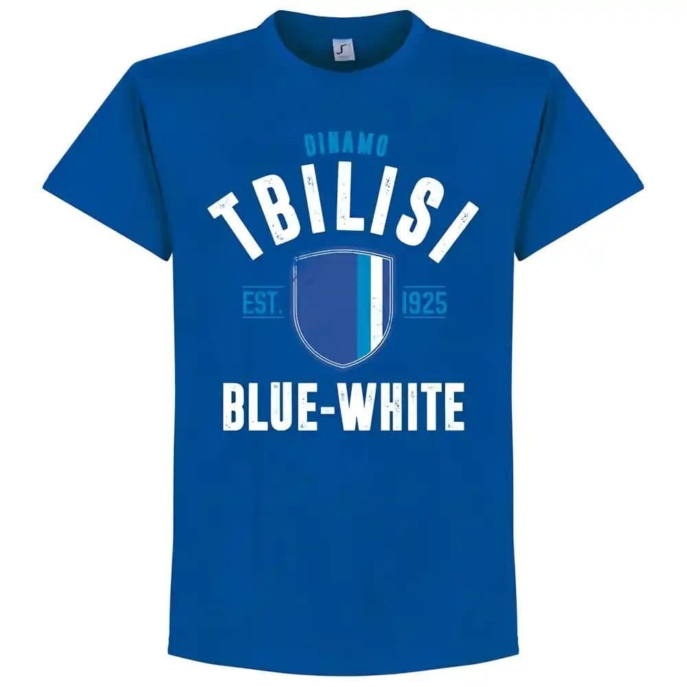 Dinamo Tbilisi Dinamo Tbilisi Men's Established T-Shirt - Royal in Blue