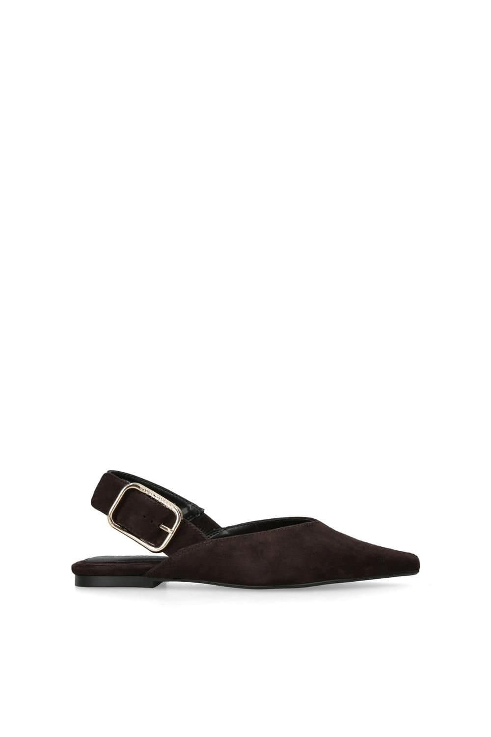 Steve Madden STEVE MADDEN Women's 'Shay Dark Brown' Suede Flats in Dark Brown