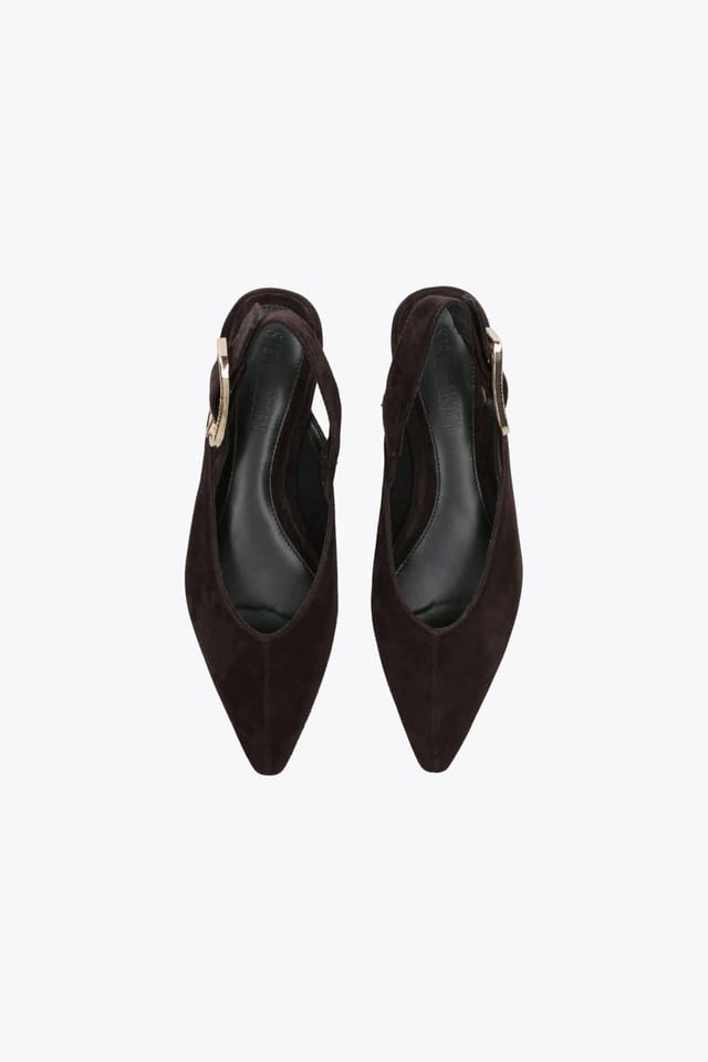 Steve Madden STEVE MADDEN Women's 'Shay Dark Brown' Suede Flats in Dark Brown - 2