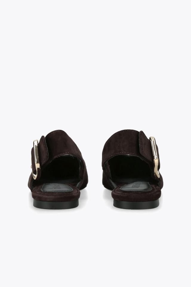 Steve Madden STEVE MADDEN Women's 'Shay Dark Brown' Suede Flats in Dark Brown - 3