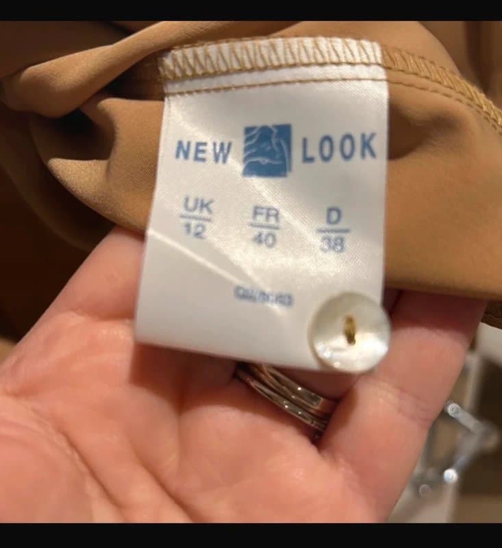 New Look Vintage New Look Tan shirt size 12