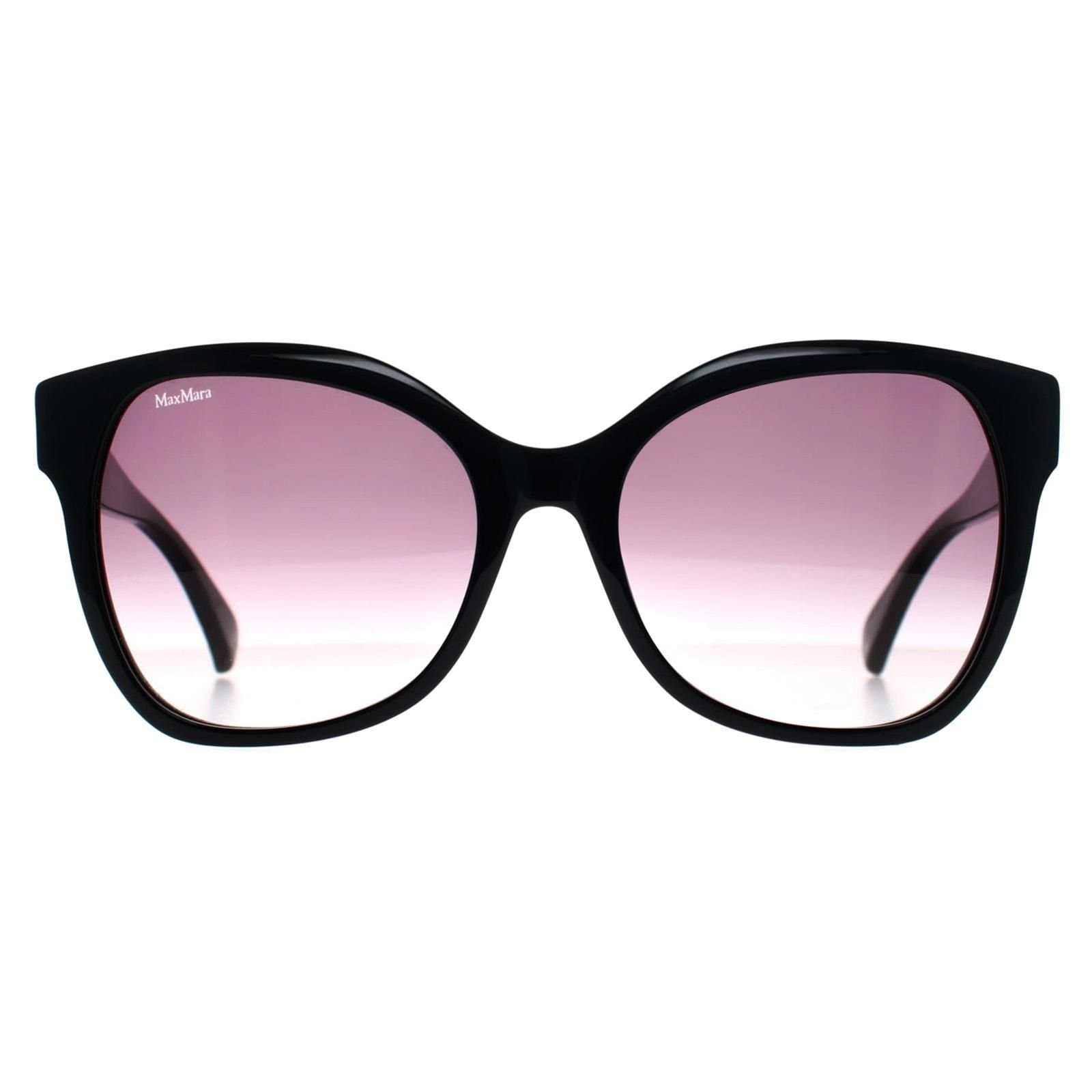 Max Mara Max Mara Women's Butterfly Shiny Black Smoke Grey Gradient MM0014 Emme3