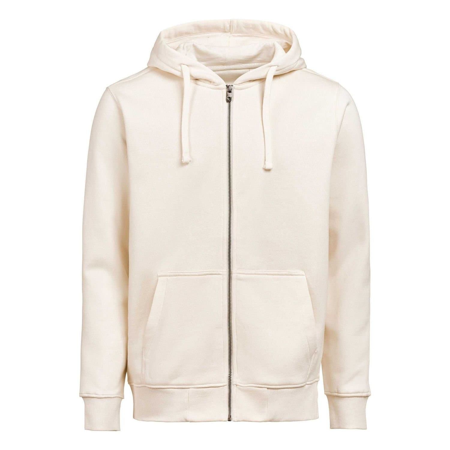 Untagged Movement Untagged Movement Men's Regular Full Zip Hoodie in Off-White