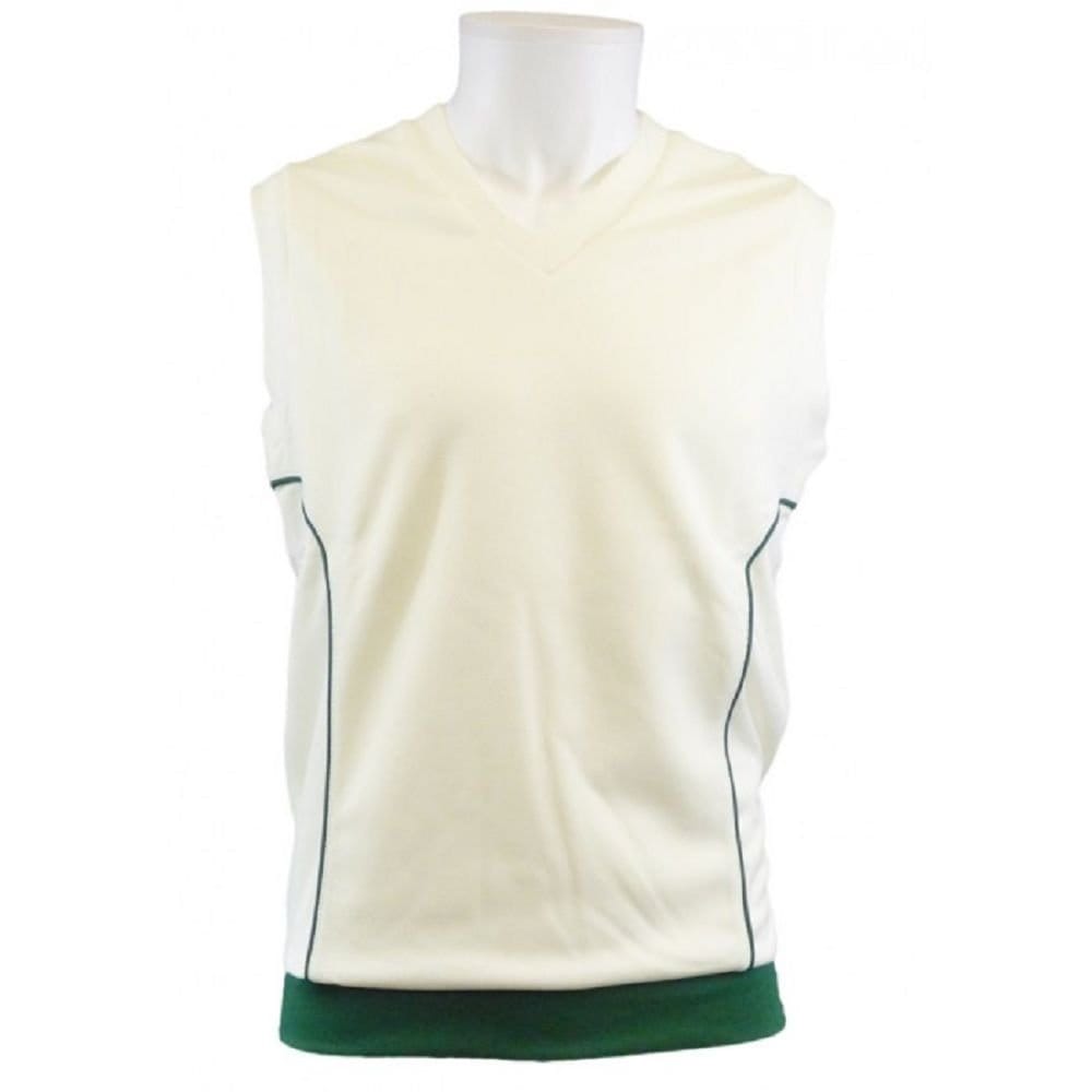 Carta Sport Carta Sport Men's Contrast Trim Pullover Cricket Vest in Green - 1