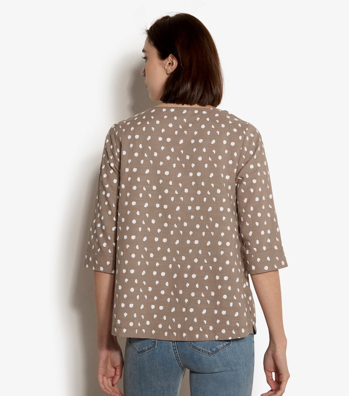 Apricot Women's Light Brown Textured Dot Top Apricot New Look - 4