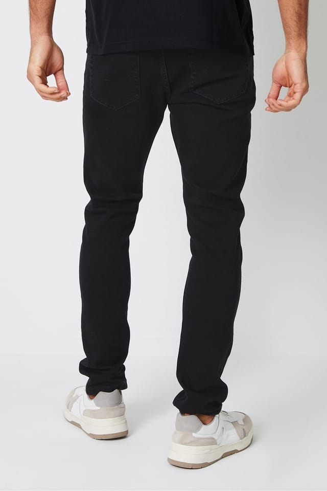 Threadbare Threadbare Men's 'Pendlebury' Skinny Fit Jeans With Stretch in Black - 2