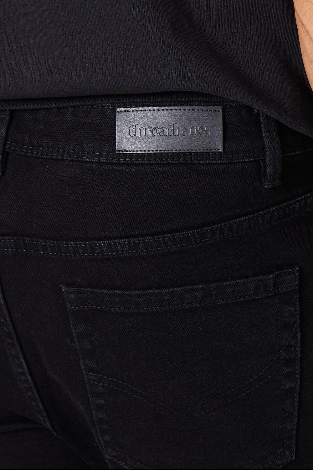 Threadbare Threadbare Men's 'Pendlebury' Skinny Fit Jeans With Stretch in Black - 4