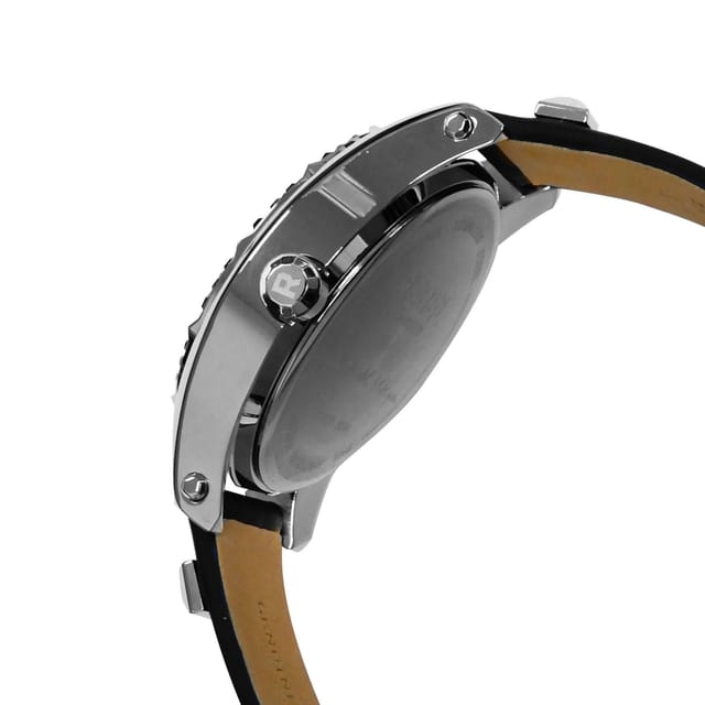 Rebel Rebel Women's Gravesend White Dial Leather Watch in Black - 3