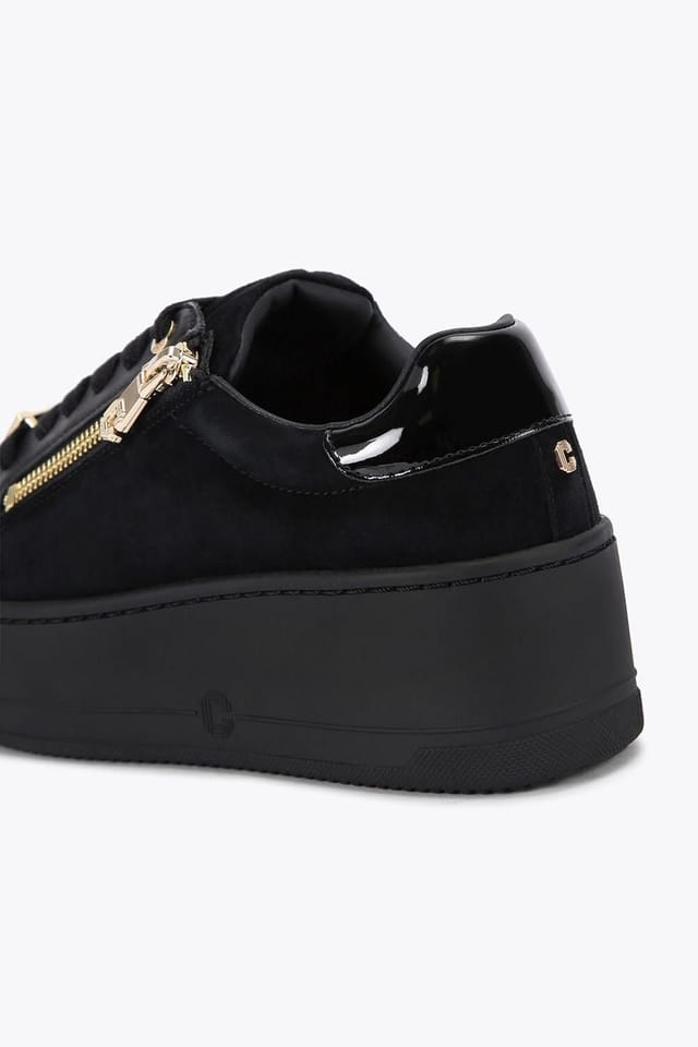 Carvela Carvela Women's 'Connected Zip' Suede Trainers in Black - 3