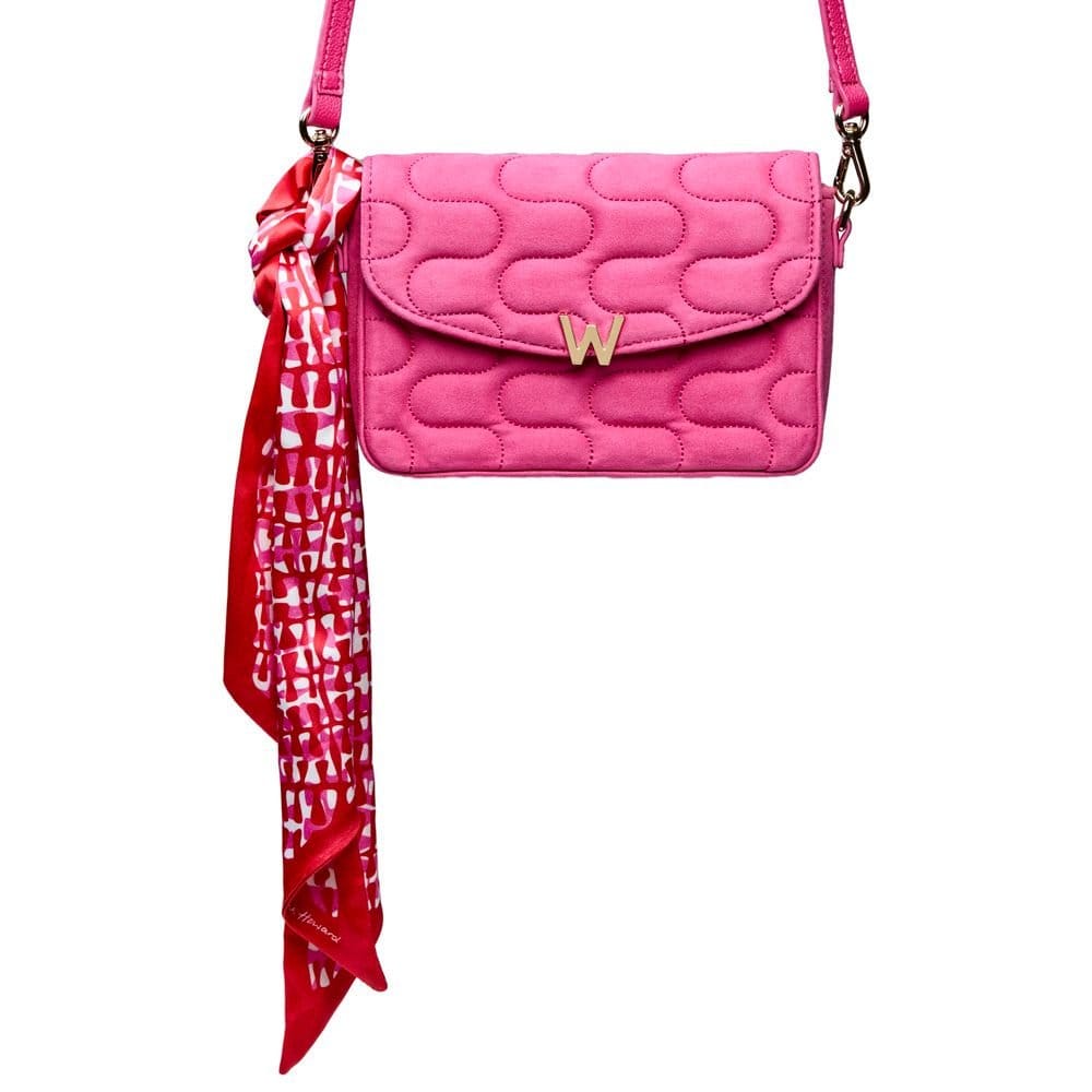 Wolf WOLF Women's Mimi Swirl Cross Body Bag with Scarf in Pink - 4