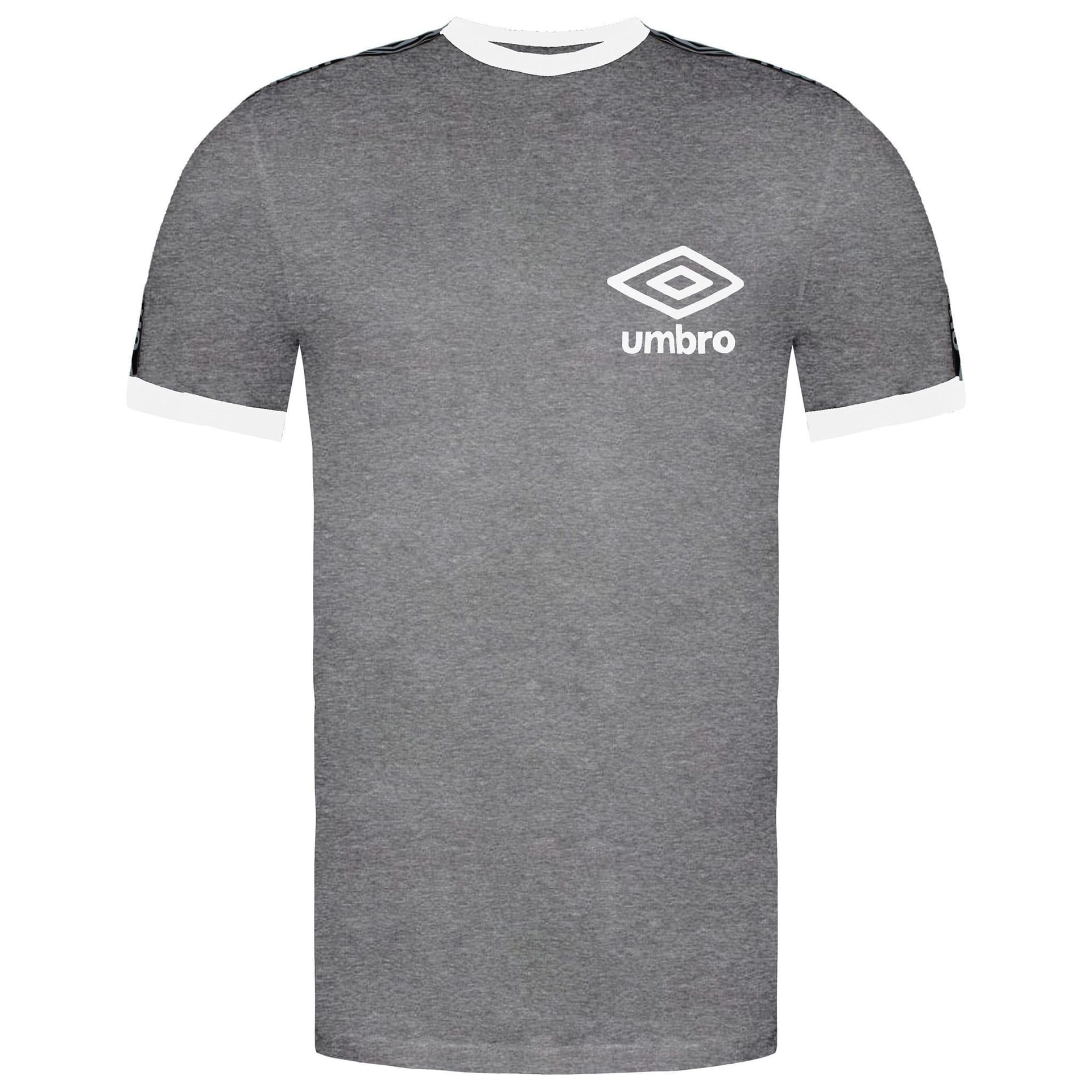 Umbro Men's Taped Ringer Grey T-Shirt