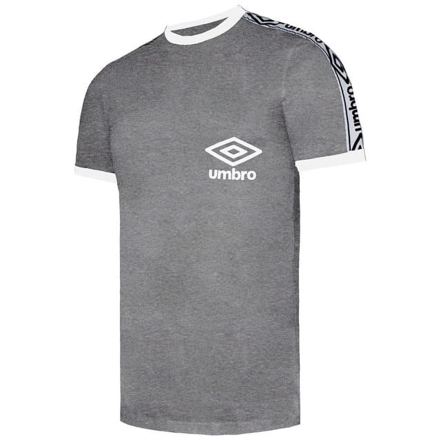 Umbro Umbro Men's Taped Ringer Grey T-Shirt - 2
