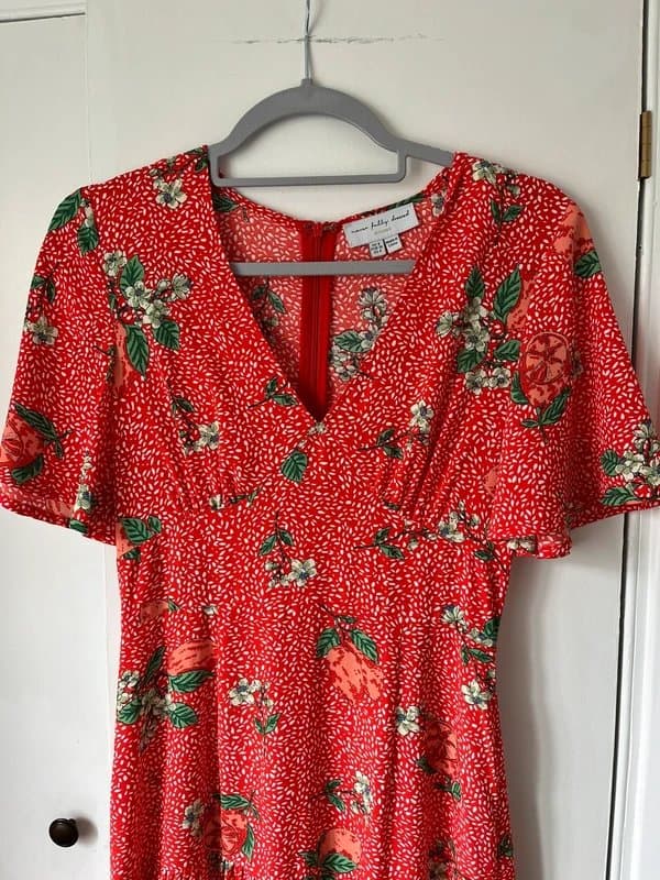 Never Fully Dressed Never Fully Dressed summer red tomato print dress