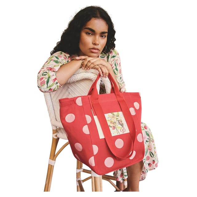 Cath Kidston Cath Kidston Women's Polka Dot Tote Bag in Red - 3