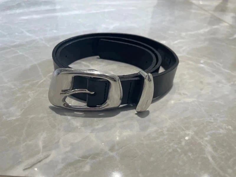 ASOS Black Leather asos belt womens size 8/10
