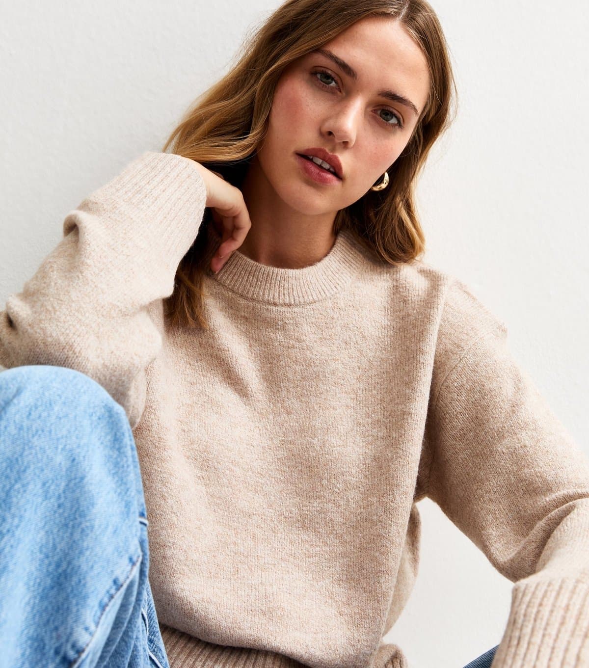 New Look Women's Mink Crew Neck Jumper New Look