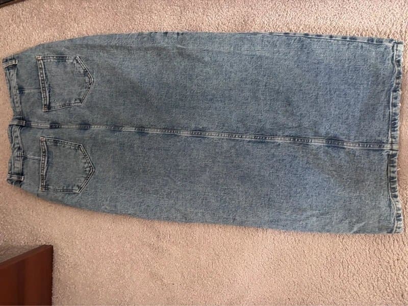 ASOS Design Denim maxi skirt