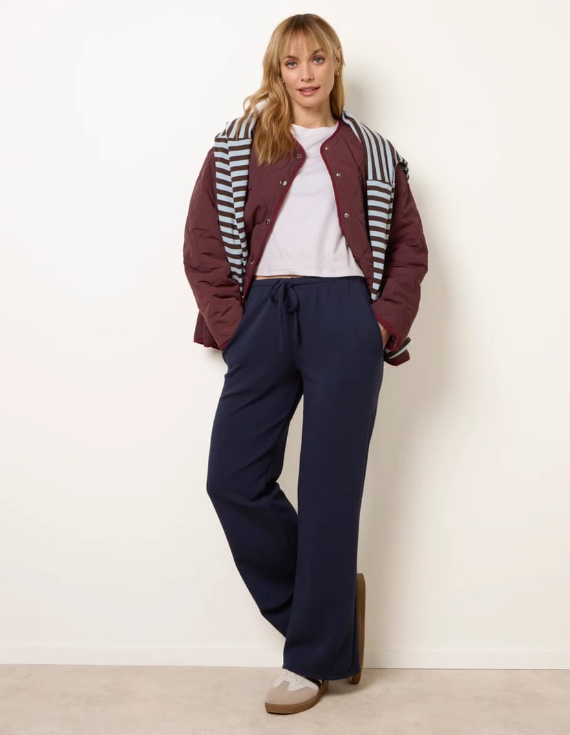Blue Vanilla Drawstring Soft Jersey Joggers - 1
