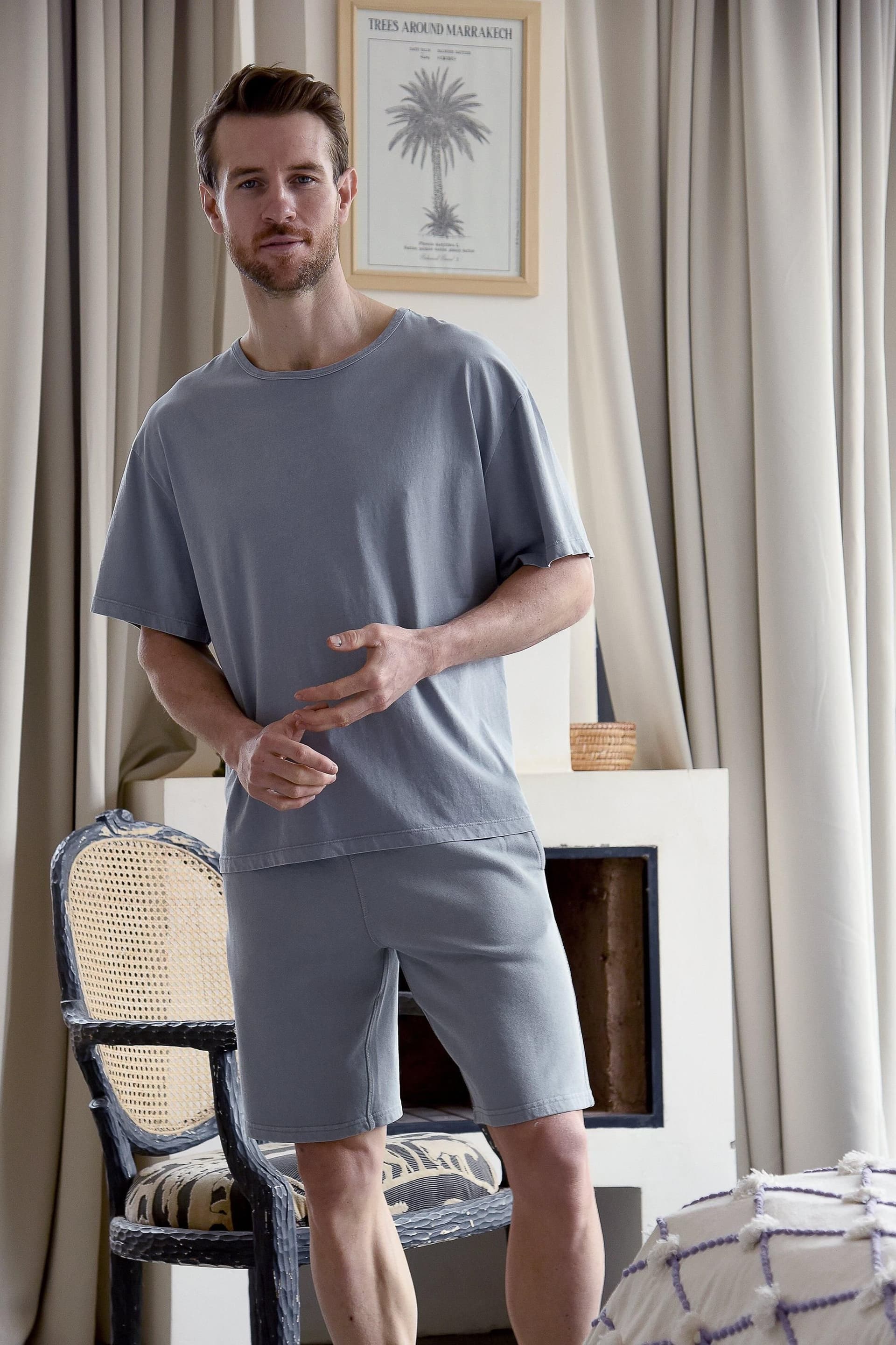 Oiler & Boiler Oiler & Boiler Men's Tangier Garment Dye Tee in Grey