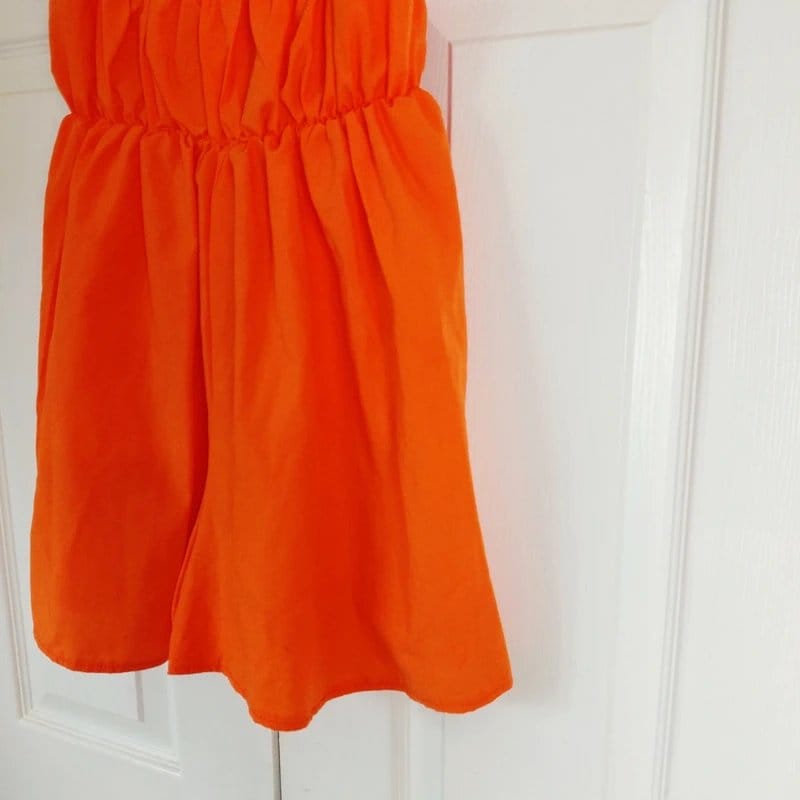 PrettyLittleThing Orange Flare Shorts Jumpsuit