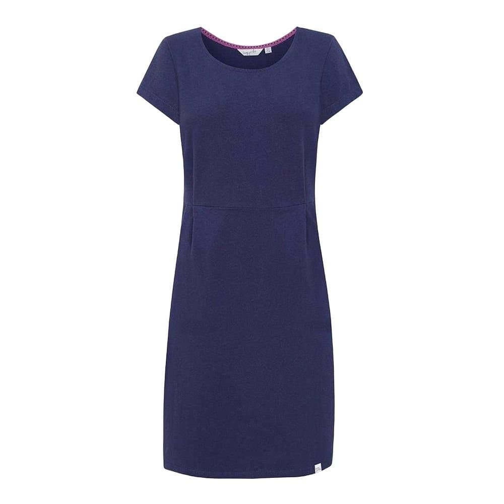 Lazy Jacks Lazy Jacks Women's Plain Capped Sleeved Dress in Dark Blue