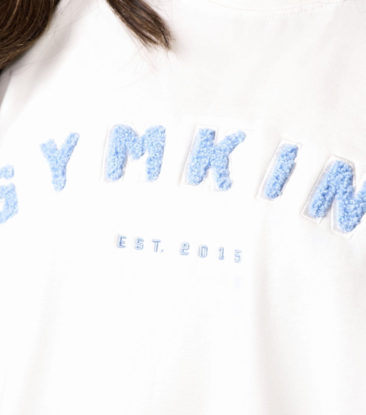 Gym King Women's White Shadow Contrast Logo Oversized Sweatshirt Gym King New Look - 4