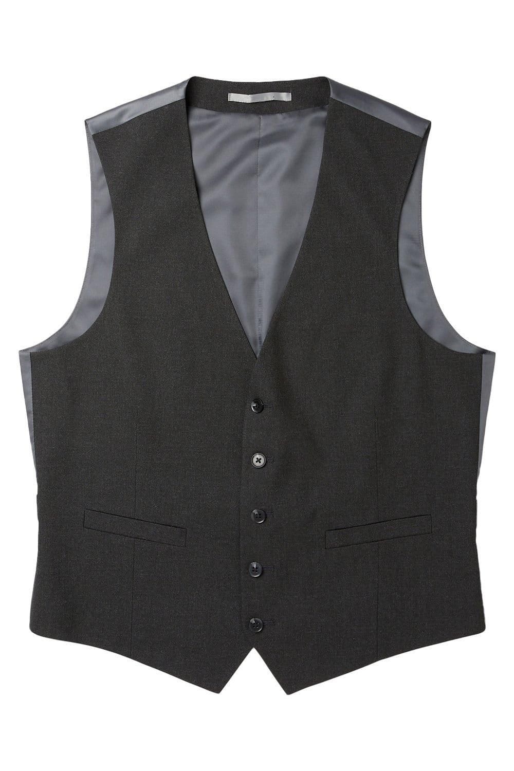 Burton Burton Men's Charcoal Essential Waistcoat - 4