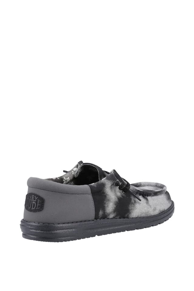 HEY DUDE Hey Dude Men's Wally Funk Overdye Shoe in Black - 2