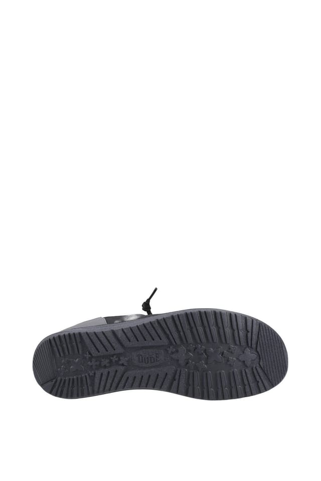 HEY DUDE Hey Dude Men's Wally Funk Overdye Shoe in Black - 3